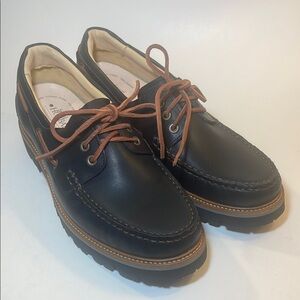 Samuel Hubbard Camplight Saddlebag Black Leather Hiking Moccasins Men’s 11 M